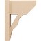 Ekena Millwork 8-in W x 14-in D x 18-in H Funston Slat Rough Cedar Woodgrain TimberThane Outlooker, Primed Tan OUTUR080X14X18FST24RCPR - alternate 6